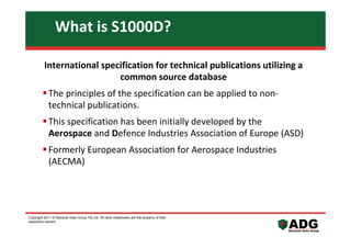 ADG S1000D Series - Introduction to ASD S1000D | PDF