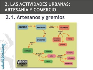 2. LAS ACTIVIDADES URBANAS:
ARTESANÍA Y COMERCIO

2.1. Artesanos y gremios

 