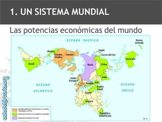 1. UN SISTEMA MUNDIAL
Las potencias económicas del mundo

 