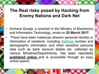 The Aadhaar Act, 2016 | PDF