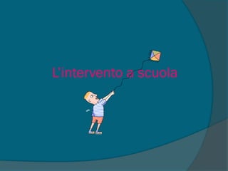 L’intervento a scuola
 