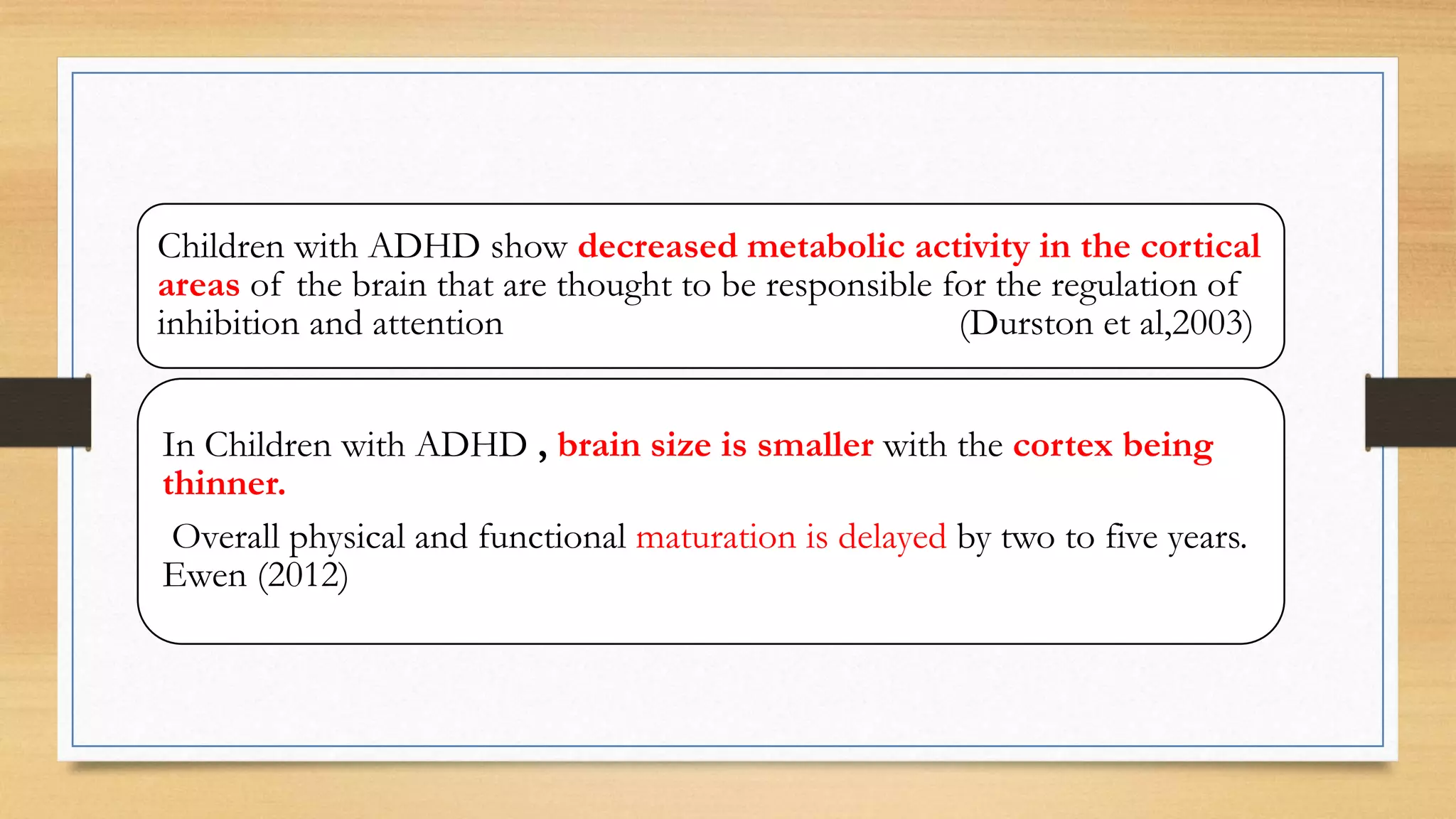 Fresh Look at Adhd