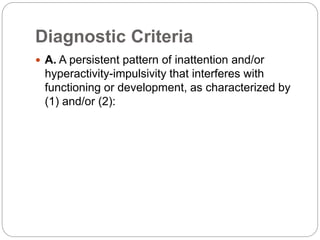 Adhd Attention Deficit Hyperactivity Disorder | PPTX