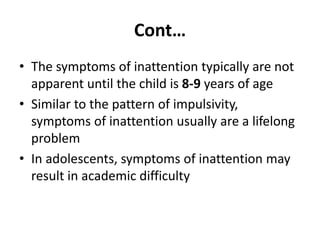 ADHD - Attention deficit hyperactivity disorder | PPTX