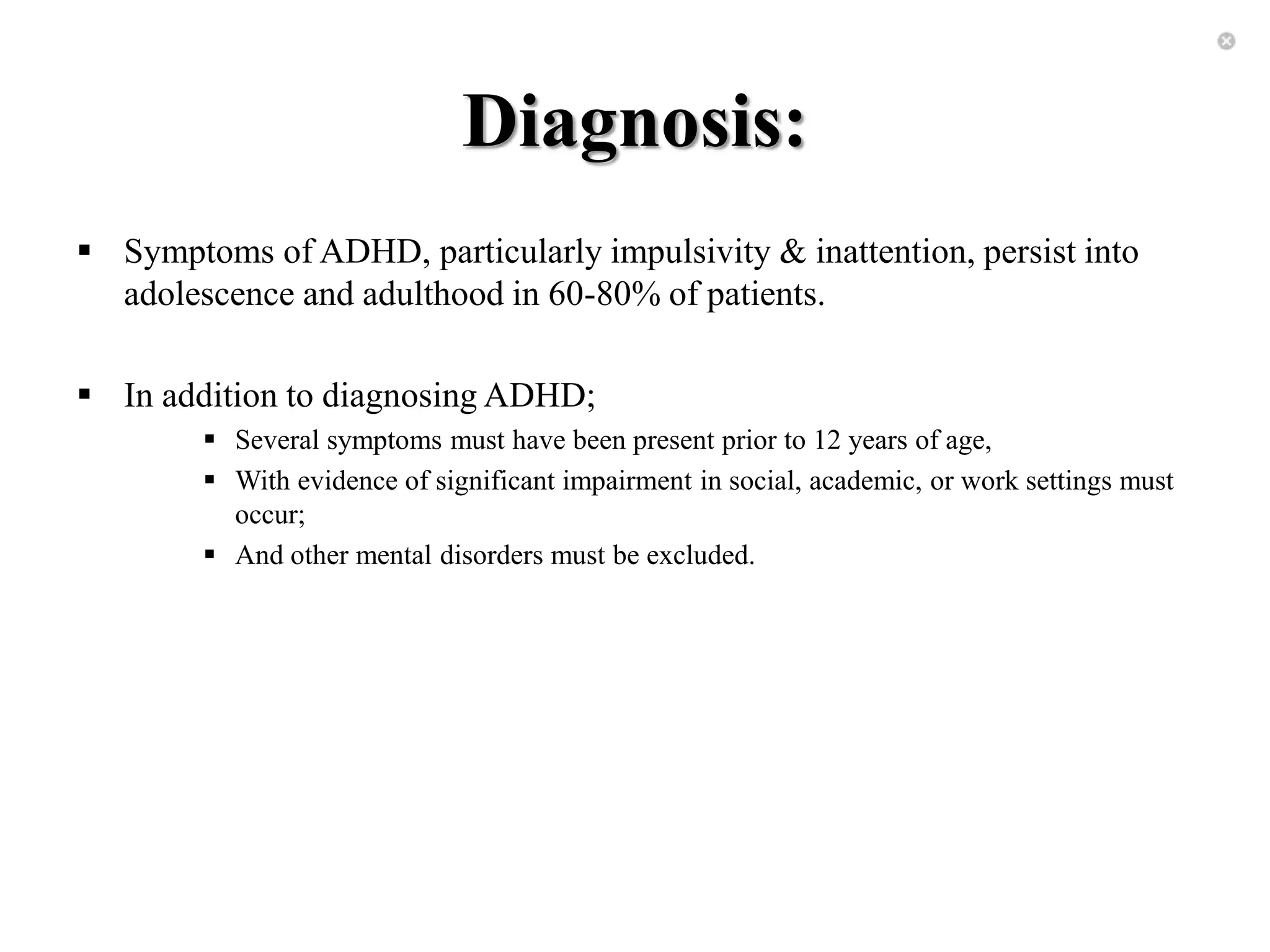 ADHD - Attention Deficit Hyperactivity Disorder | PPTX
