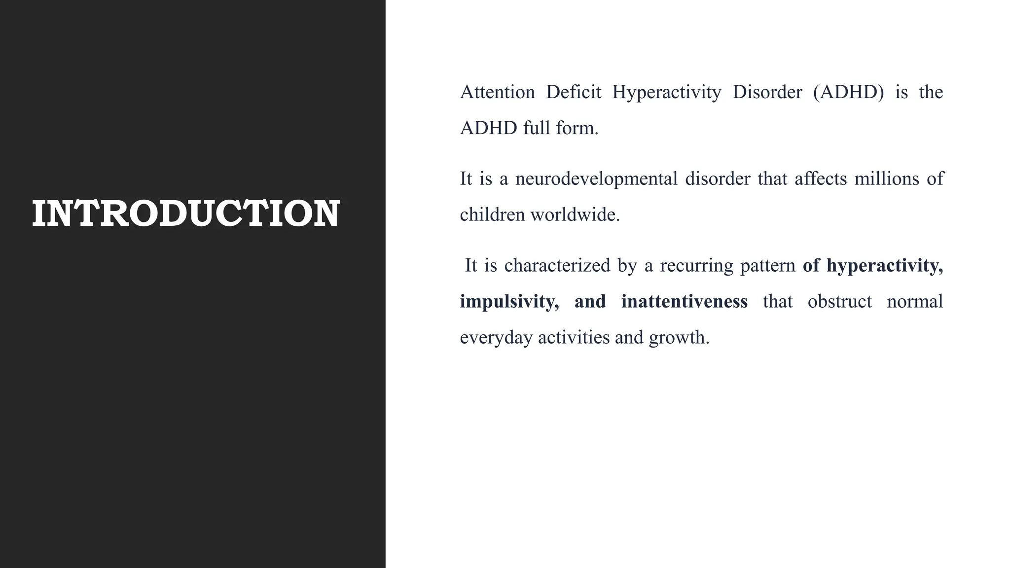 attention deficit hyperactivite disorder | PPTX