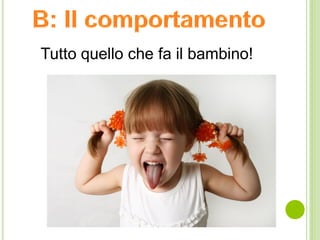 Tutto quello che fa il bambino!
 