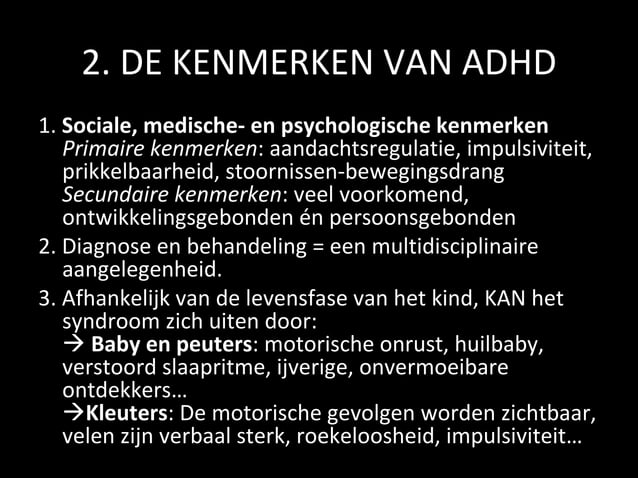 ADHD: modeverschijnsel of realiteit | PPT