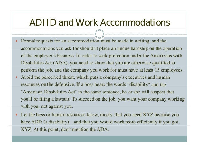 ADHD and the Workplace