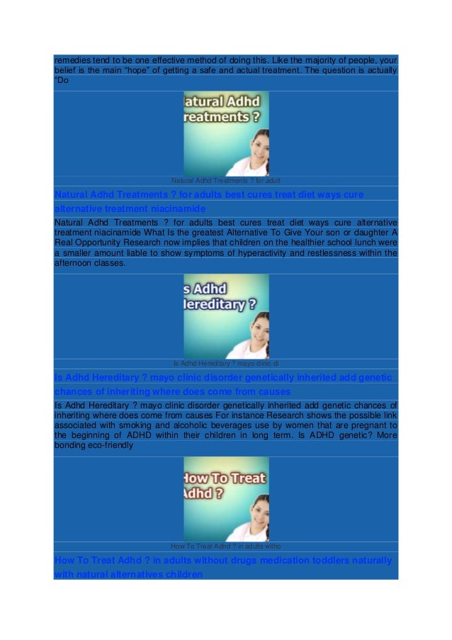 Natural Ways To Cure Adhd In Adults Natural Ways To Cure Adhd In Adults