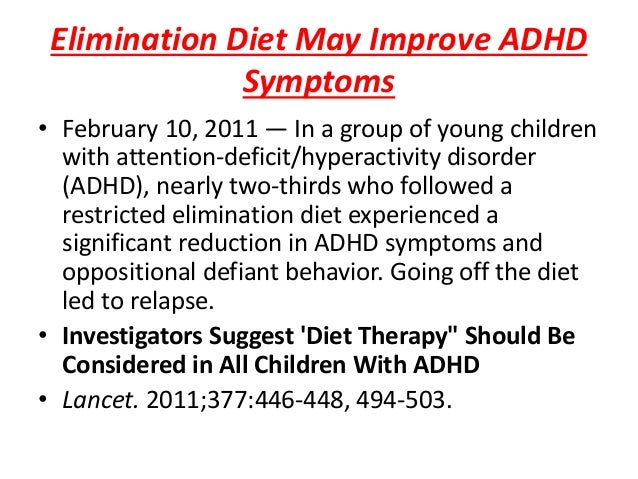 Diagnosen Adhd Diet
