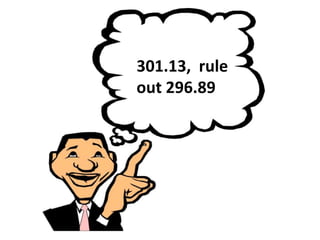 301.13, rule
out 296.89
 