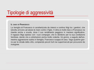 Tipologie di aggressività
 