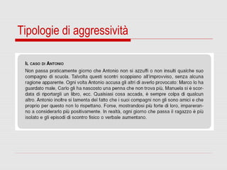 Tipologie di aggressività
 