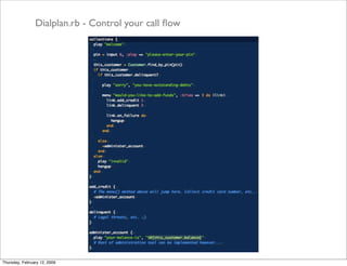 Adhearsion Overview February 2009
