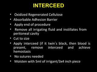 Adhesion prevention | PPT