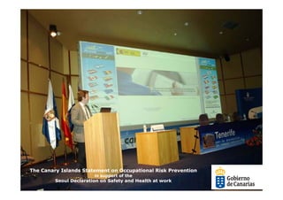 The Canary Islands Statement on Occupational Risk Prevention
                        in support of the
         Seoul Declaration on Safety and Health at work
 