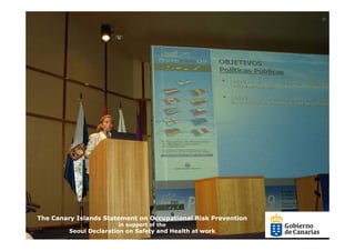 The Canary Islands Statement on Occupational Risk Prevention
                        in support of the
         Seoul Declaration on Safety and Health at work
 