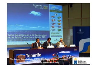 The Canary Islands Statement on Occupational Risk Prevention
                        in support of the
         Seoul Declaration on Safety and Health at work
 