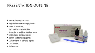 Adhesive dentistry in preclinical dentistry | PPTX