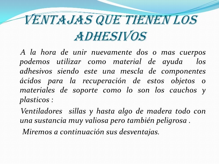 ADHESIVOS