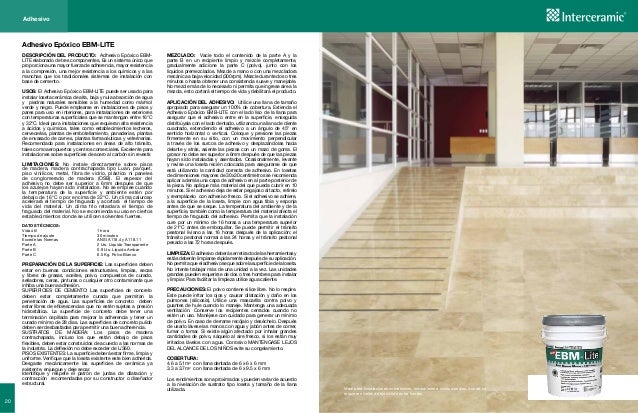 Adhesivos y boquillas interceramic