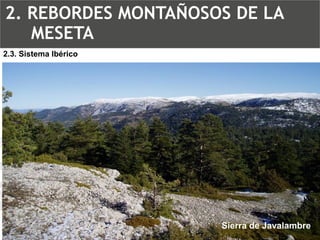 Sierra de Javalambre2.3. Sistema Ibérico2. REBORDES MONTAÑOSOS DE LA MESETA  