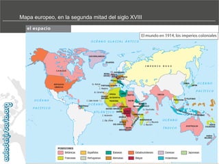 Mapa europeo, en la segunda mitad del siglo XVIII

 