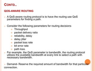 Adhoc wireless networks and its issues | PPTX