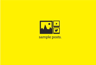 sample posts.
 