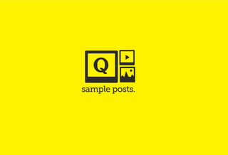 sample posts.
 