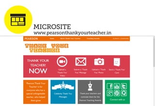 www.pearsonthankyourteacher.in
MICROSITE
 