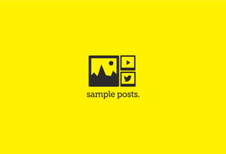 sample posts.
 