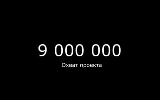 9 000 000
Охват проекта
 