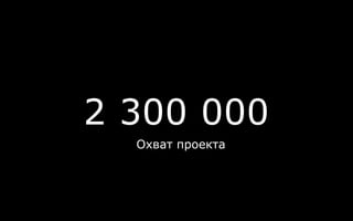2 300 000
Охват проекта
 