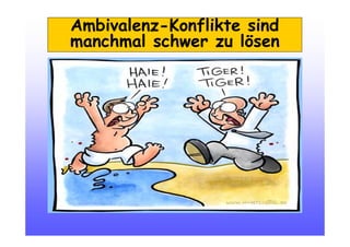 Ambivalenz-Konflikte sind
manchmal schwer zu lösen
 