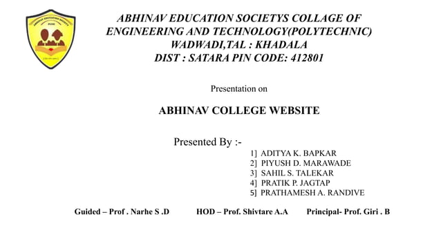 presentation on college website project .pptx