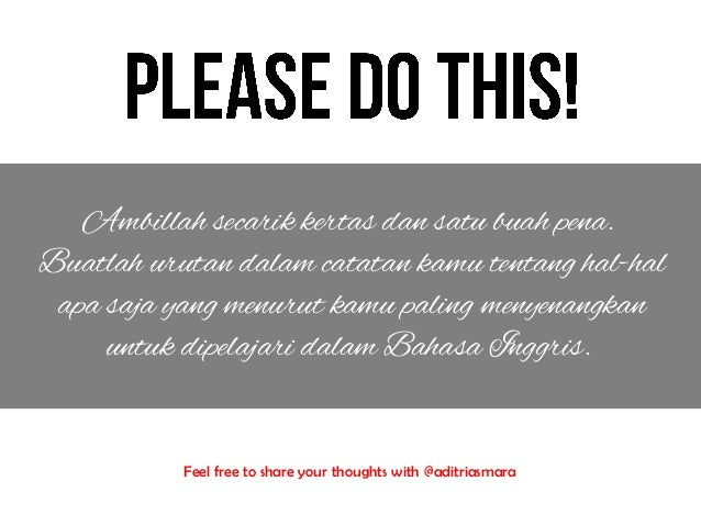 Bahasa Inggris Itu Super Asyik by aditriasmara Bahasa Inggris Itu Super Asyik by aditriasmara