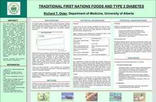 f
TRADITIONAL FIRST NATIONS FOODS AND TYPE 2 DIABETES
g
Richard T. Oster, Department of Medicine, University of Alberta
k
ABSTRACT
The current health, in the biomedical
sense, of First Nations populations is
generally poorer in comparison with the
health of the Canadian population at
large. Type 2 diabetes in particular,
excessively impacts the Canadian First
Nations population, having reached
epidemic proportions in an accelerated
manner. Encouraging the increased
procurement and consumption of
traditional foods is gaining momentum as
a potential strategy to prevent and
manage type 2 diabetes in First Nations
communities. Through review of the
literature, our purpose was to present a
general summary of the advantages and
disadvantages of this strategy.
Specifically, studies of the possible
nutritional, fitness, and cultural benefits of
promoting traditional food consumption
were explored, as were the risks posed
by environmental toxins and food security
issues. Future research needs are
highlighted.
Keywords: Aboriginal; North American;
Type 2 Diabetes; Traditional Diet
REFERENCES
1. Oster RT et al. Alberta Diabetes Atlas
2009:189-212.
2. Willows ND. Canadian Journal of
Public Health. 2005, 96(Suppl 3):S32-
S36.
3. Hu FB et al. Diabetologia. 44:805-817,
2001.
4. Bryan SN et al. Canadian Journal of
Public Health. 2006, 97:271-276.
5. Chandler MJ and Lalonde CE: Cultural
continuity as a hedge against suicide in
Canada’s First Nations. Transcultural
Psychiatry. 35:191, 2003.
6. Power EM. Canadian Journal of Public
Health. 2008, 99:95-97.
7. Sharp D. International Journal of
Circumpolar Health. 2009, 68:316-326.
KS
BACKGROUND
First Nations health compares inferiorly to that of the general Canadian
population, and type 2 diabetes is no exception. Studies suggest that
type 2 diabetes and its complications occur at much higher rates (2-5
times) among First Nations peoples than the general Canadian
population1.
Before the arrival of Europeans to North America, First Nations peoples
survived for centuries by harvesting foods entirely off the land. What
was consumed varied depending on food availability, season,
geographic location, tribe in question, as well as spiritual and cultural
values2. Common foods included bison, caribou, moose, beaver, bear,
rabbit, deer, muskrat, waterfowl, grouse, pheasant, crustaceans,
shellfish, salmon, whitefish and other fish, berries, nuts, seeds, wild
greens, roots, bulbs, as well as numerous vegetables including corn,
squash and potatoes2.
There is a recent movement, in both academic and First Nations
communities, to encourage the partial return to traditional lifestyles as a
means to combat type 2 diabetes.
A literature review was performed to provide a general overview of the
potential advantages and disadvantages of encouraging the
consumption of traditional foods to prevent type 2 diabetes for First
Nations peoples.
Nutritional
A poor diet is the most common modifiable risk factor for type 2
diabetes3. While many First Nations people still consume some
traditional foods, they have been largely replaced by ‘market foods’
which are of poor nutritional content.
Table 1 Summary of the traditional and contemporary diets of First
Nations populations based on the literature available.
Physical Activity
Even independent of obesity and weight gain, physical inactivity has
been shown to increase the risk of type 2 diabetes4. With colonization
and the change to a more sedentary way of life, physical inactivity has
become extremely common in many First Nations populations4. Prior to
the 20th century, First Nations people were highly active as most
activities of daily life were physically demanding, such as hunting,
trapping, fishing, traveling and gathering.Traditional food procurement is
still a common form of activity among First Nations people.
Cultural
Traditional food is a central part of First Nations cultural identity,
providing significant social, spiritual, and psychological benefits5. Much
of First Nations culture, including traditional food practices, was
destroyed by the effects of colonialism, with attempted oppression and
assimilation. Suicides experienced by First Nations people have been
attributed to cultural disconnection5. Only recently has the idea of
culture as a protective factor begun to be extrapolated to other health
issues, such as type 2 diabetes.
PubMed and Web of Science were searched to find studies related to
the current understanding of traditional First Nations foods and type 2
diabetes. Key potential advantages/disadvantages were identified,
leading to more focused searching.
Practicality
Whether or not traditional First Nations foods can be harvested and
consumed is affected by issues of:
- Access: urban dwellers, loss of traditional lands
- Availability: industry, infrastructure, climate change
- Cost: equipment, travel, loss of paid time
- Ability to harvest: decreased cultural knowledge transfer
- Apprehension: “chemo-phobia”6
Environmental Toxins
New epidemiological research has shown an association between type
2 diabetes and exposure to organo-chlorines such as polychlorinated
biphenyls (PCBs) and dioxins7. PCBs and dioxins accumulate in the
environment and eventually in the organs and adipose tissue of
animals and humans. These toxins may be present at high levels in
many traditional First Nations foods, such as certain wild game and
fish. However, there appears to be great variability in concentrations
depending on the specific animals and species in question, and the
geographical location7.
DISCUSSION
The easing of this controversy likely hinges on two facets:
1. The closing of research gaps
- Intervention studies to examine whether collecting/consuming
more traditional foods improves nutritional status, fitness,
cultural continuity, and ultimately type 2 diabetes risk.
- The possible links between cultural continuity and type 2
diabetes.
- Mechanistic studies of PCBs/dioxins and type 2 diabetes.
- Identification of where, when and which traditional foods can
be consumed to minimize risk.
- Traditional food supply exploration, especially in urban First
Nations.
2. Collaboration
- Of First Nations organizations, academics, governments,
healthcare systems and other agencies.
METHODS
POTENTIAL ADVANTAGES POTENTIAL DISADVANTAGES
Traditional diet Contemporary diet
Very diverse, calories widely
distributed
Calorie dense
High in fiber Low in fiber
High in polyunsaturated and
monounsaturated fatty acids
High in saturated and trans fatty
acids
Rich in micronutrients and
vitamins
Low in iron, folate, calcium,
vitamin D and vitamin A
Low in simple carbohydrates High in sugar
High in lean animal protein Low in fruits and vegetables
Alberta Diabetes Atlas, 2009
 
