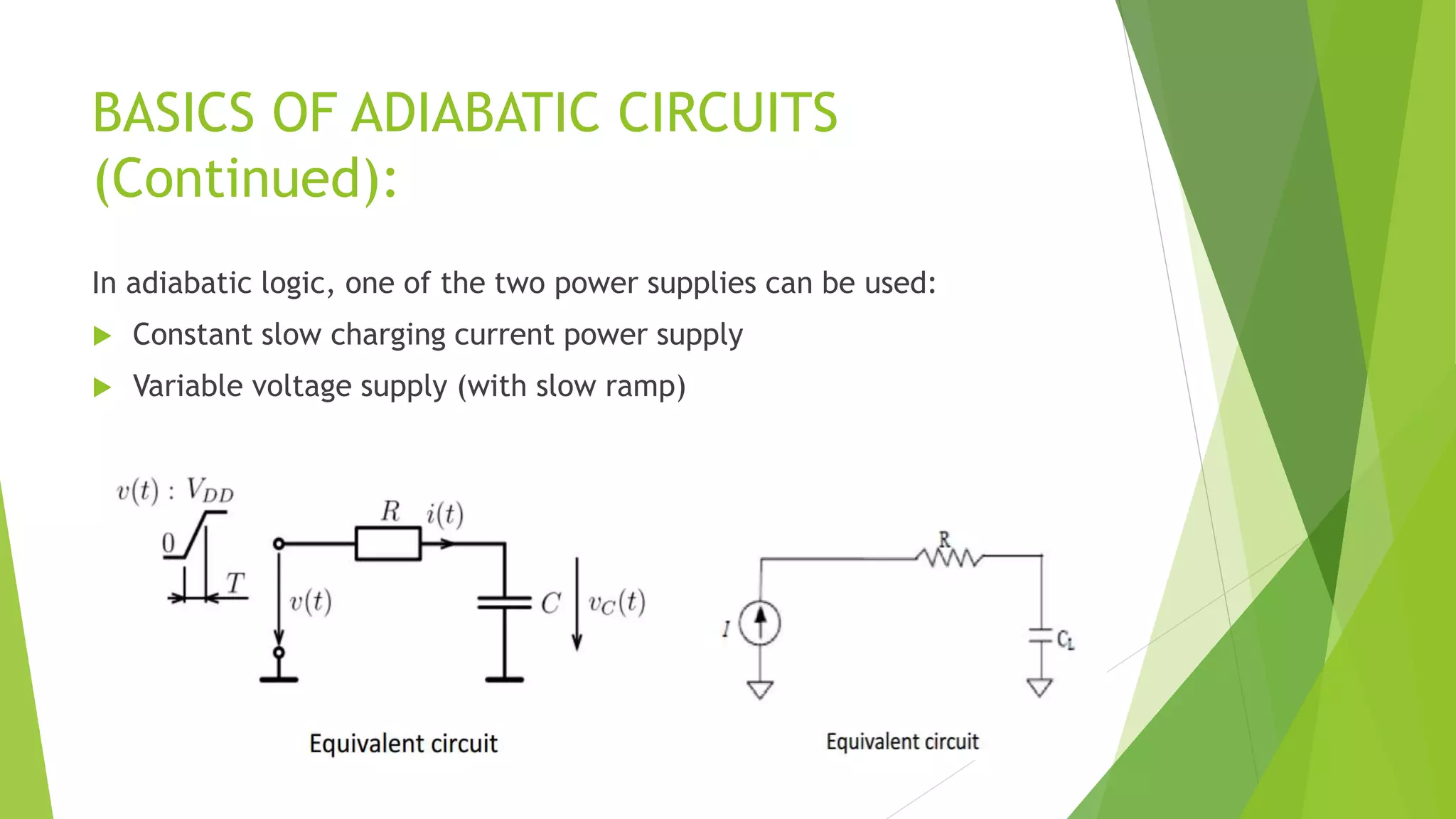 Adiabatic logic or clock powered logic | PPTX Adiabatic logic or clock powered logic | PPTX