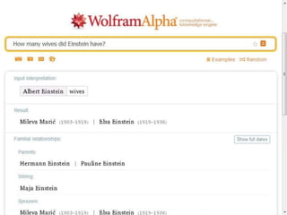 A Dialog with WolframAlpha
