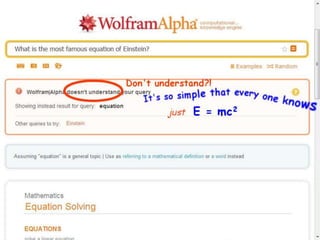 A Dialog with WolframAlpha