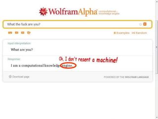 A Dialog with WolframAlpha