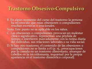 Trastorno Obsesivo-Compulsivo
