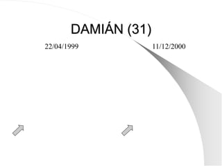 DAMIÁN (31)
22/04/1999 11/12/2000
 