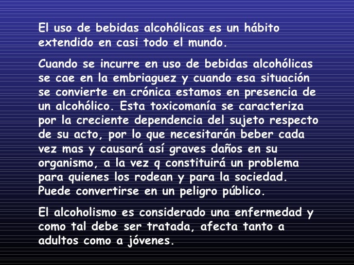 El alcoholismo el tratamiento por las medicinas del precio