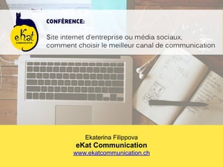 Ekaterina Filippova
eKat Communication
www.ekatcommunication.ch
 