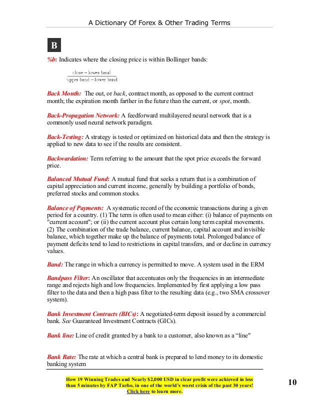 Trading Terms Trading Terms