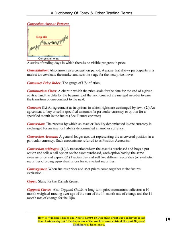 Forex dictionary