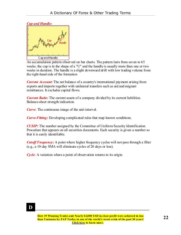 Forex trading dictionary pdf